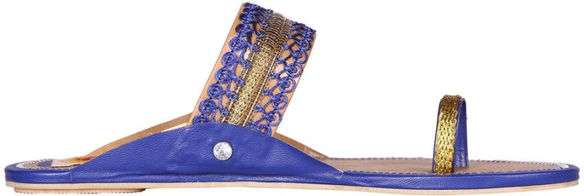 Royal blue and sale gold sandals