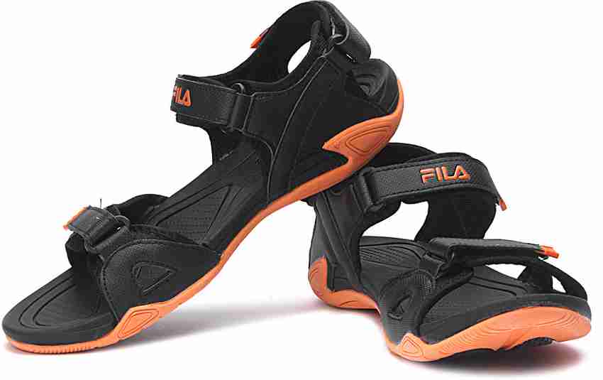 FILA Diagno Men Black Sports Sandals Buy Black Orange Color