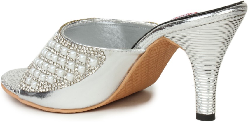 DO BHAI DK Moti Women Silver Heels Buy DK Moti Silver Color DO