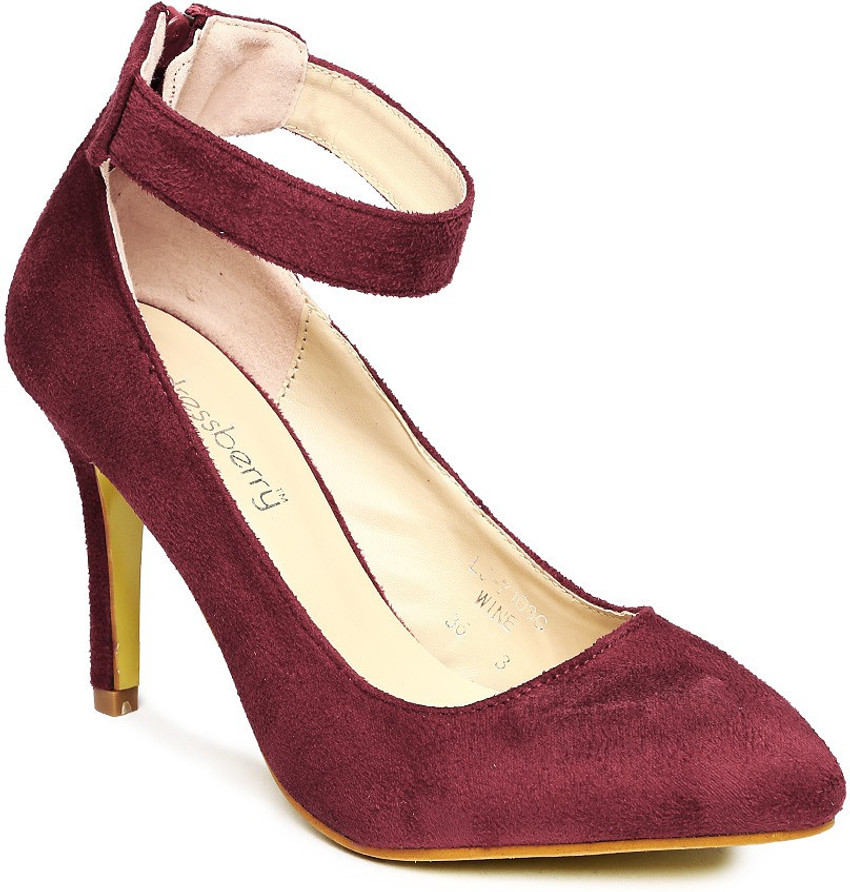 Dressberry Women Maroon Heels Buy WINE Color Dressberry Women