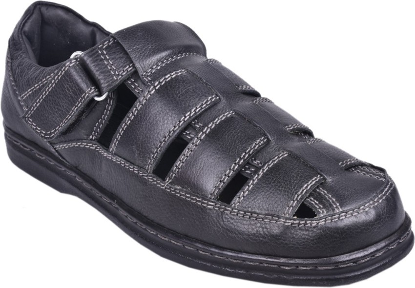 PAPA Men Black Sandals Buy BLACK Color PAPA Men Black Sandals