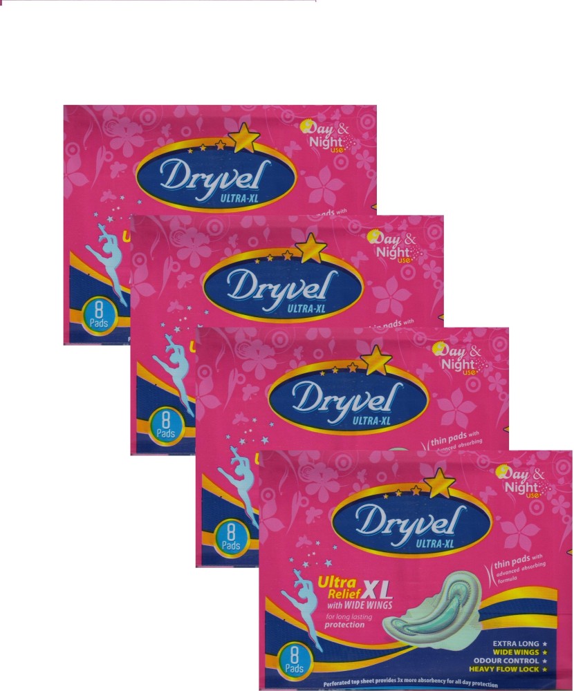 Buy Dryvel Sanitary Napkins, Ultra-XXL, Rash Free & Toxin Free