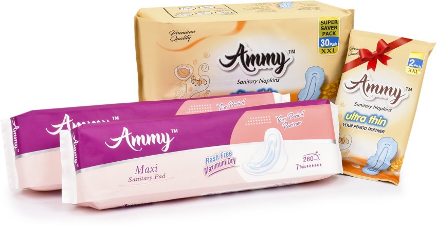 Cotton Ammy Ultra XXL Ultra Thin Sanitary Pad at Rs 300/pack in Bulandshahr