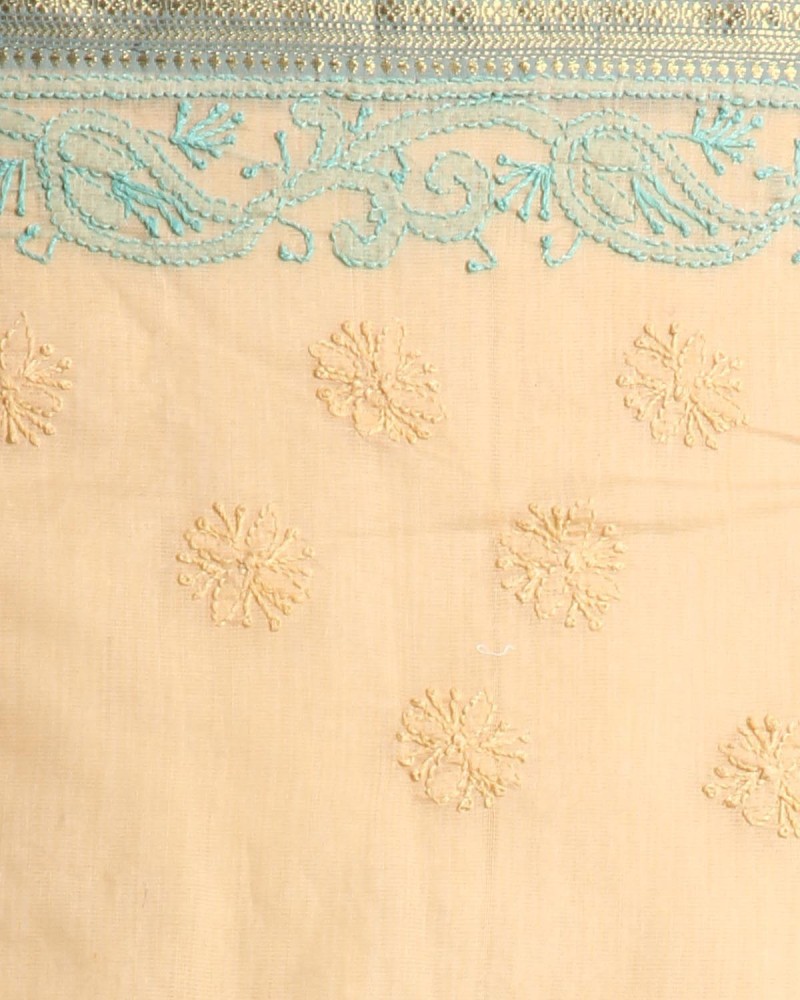 Buy Beige Chikankari Saree online-Karagiri