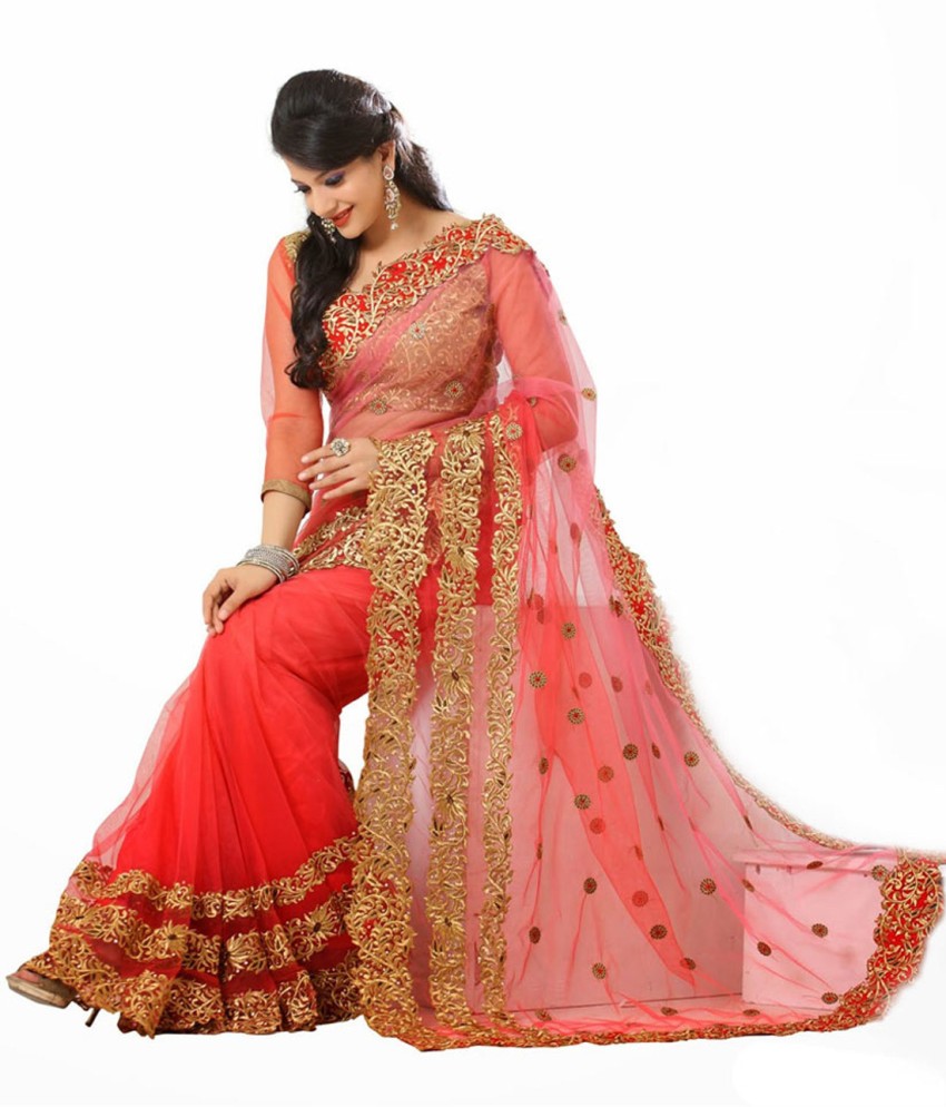 Flipkart stone work saree sale