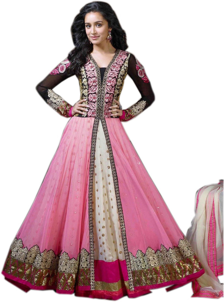 Vandv Shop Poly Georgette Self Design Embroidered Salwar Suit Material Price in India Buy Vandv Shop Poly Georgette Self Design Embroidered Salwar Suit Material online at Flipkart