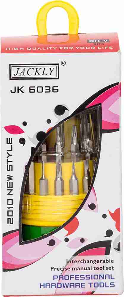 JACKLY 6036 Ratchet Screwdriver Set Price in India Buy JACKLY 6036 Ratchet Screwdriver Set online at Flipkart