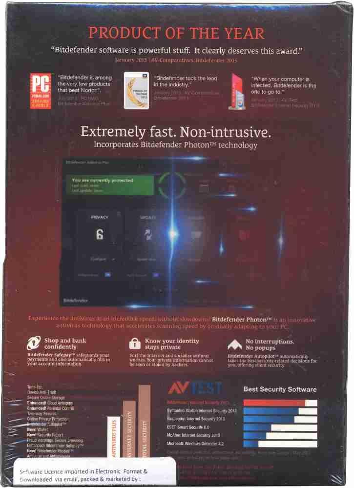 Bitdefender Total Security 1 PC 1 Year - Buy Bitdefender Total Security 1  PC 1 Year Online at Best Prices in India - bitdefender