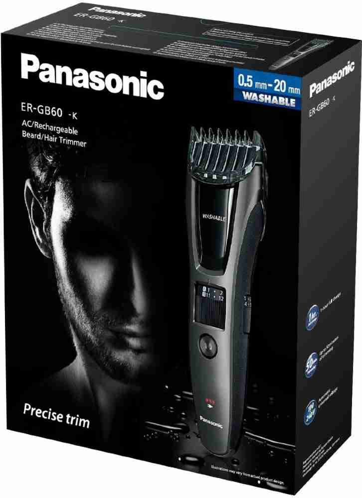 Panasonic ER-GB60-K Grooming Kit 30 min Runtime 4 Length 