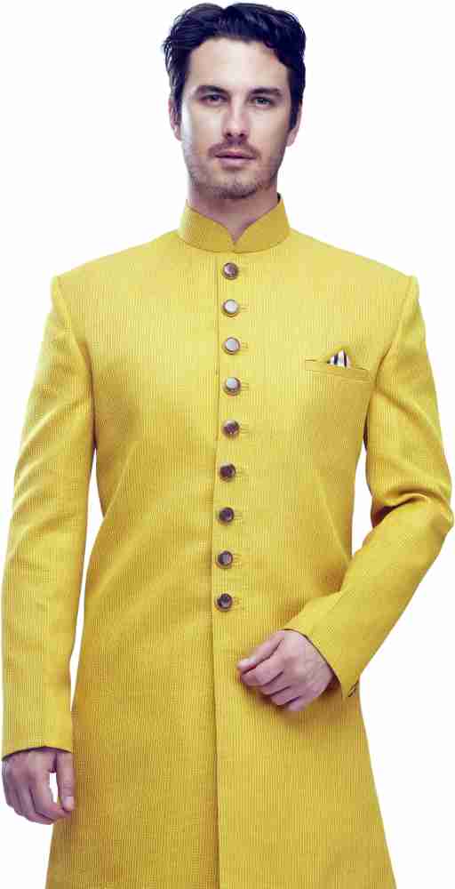 MANYAVAR Trendy Self Design Sherwani Price in India Buy MANYAVAR Trendy Self Design Sherwani online at Flipkart