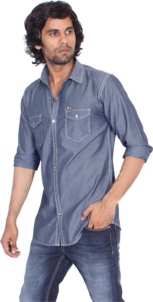 Necked jeans shirts price outlet