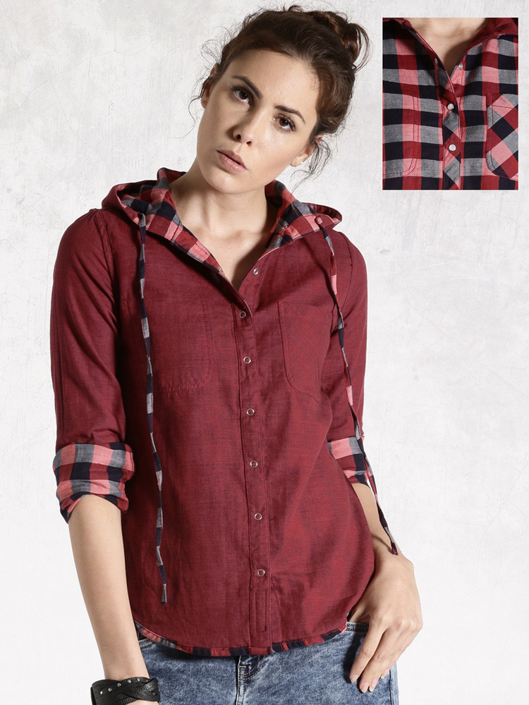 casual shirts for women's flipkart