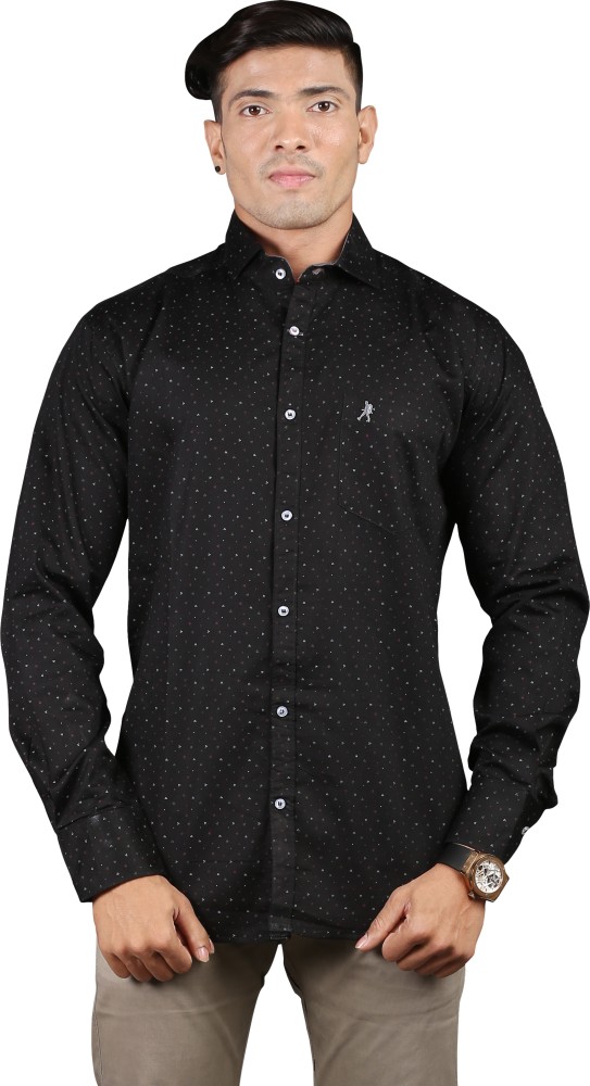 ZF Men's Readymade Casual Printed Cotton Shirt - Online Shopping