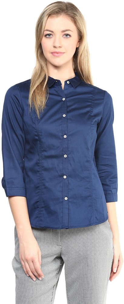 Buy Ocean Blue Shirts for Women by Annabelle by Pantaloons Online