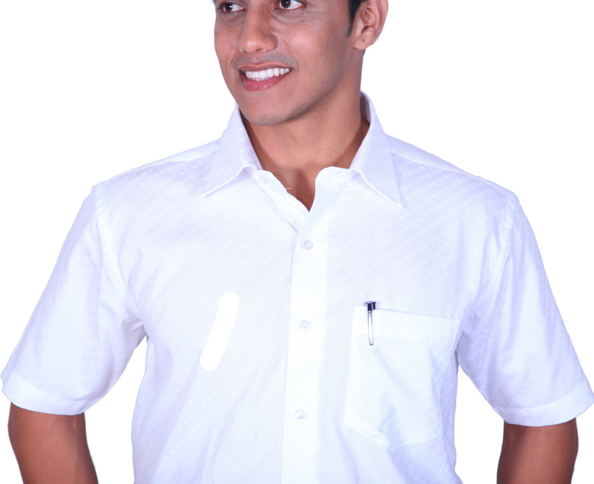 Cotton King Men Solid Formal White Shirt Buy White Cotton King