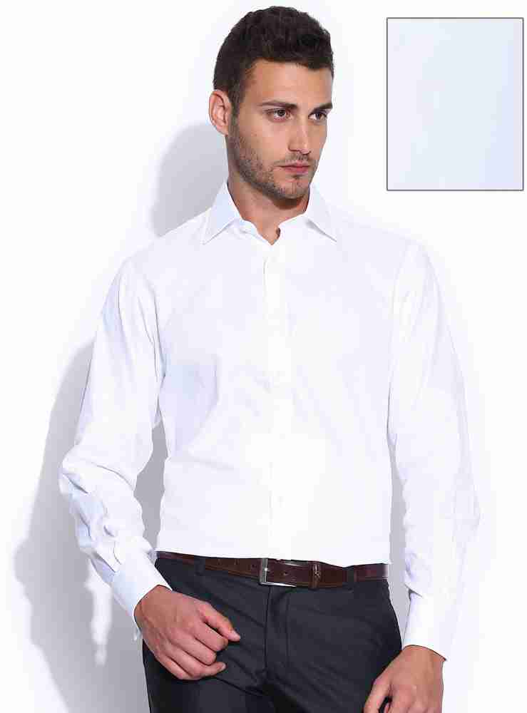 T.M.Lewin Men Solid Formal White Shirt Buy White T.M.Lewin Men Solid Formal White Shirt Online at Best Prices in India Flipkart