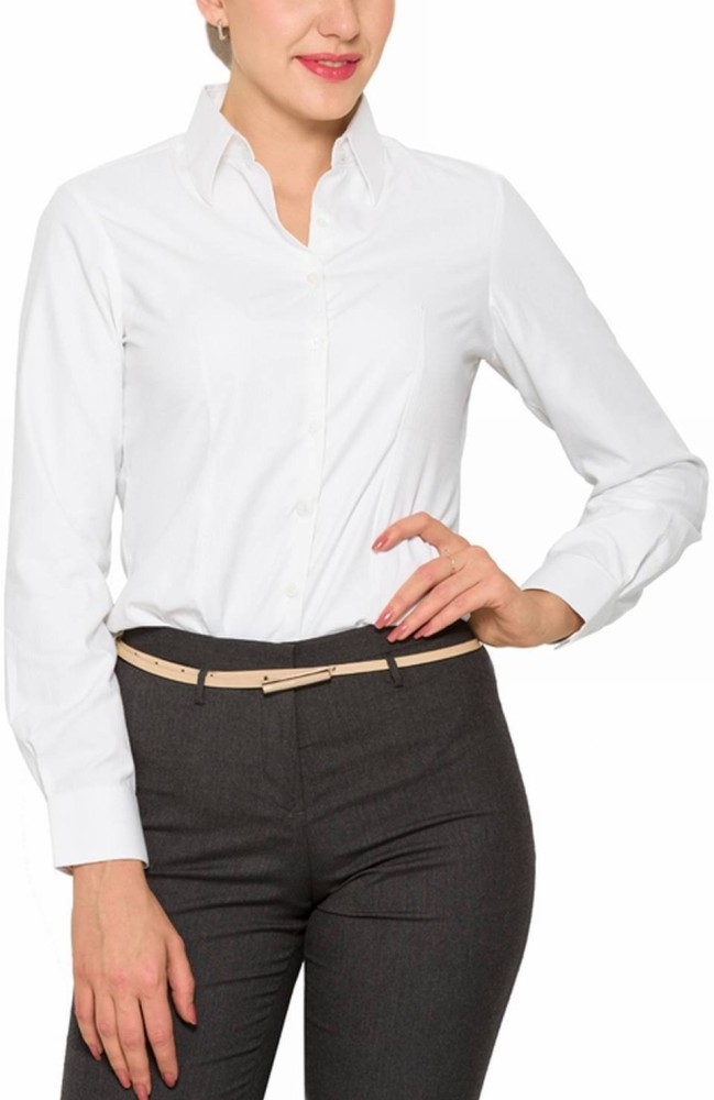 Park avenue women's solid formal shirt on sale