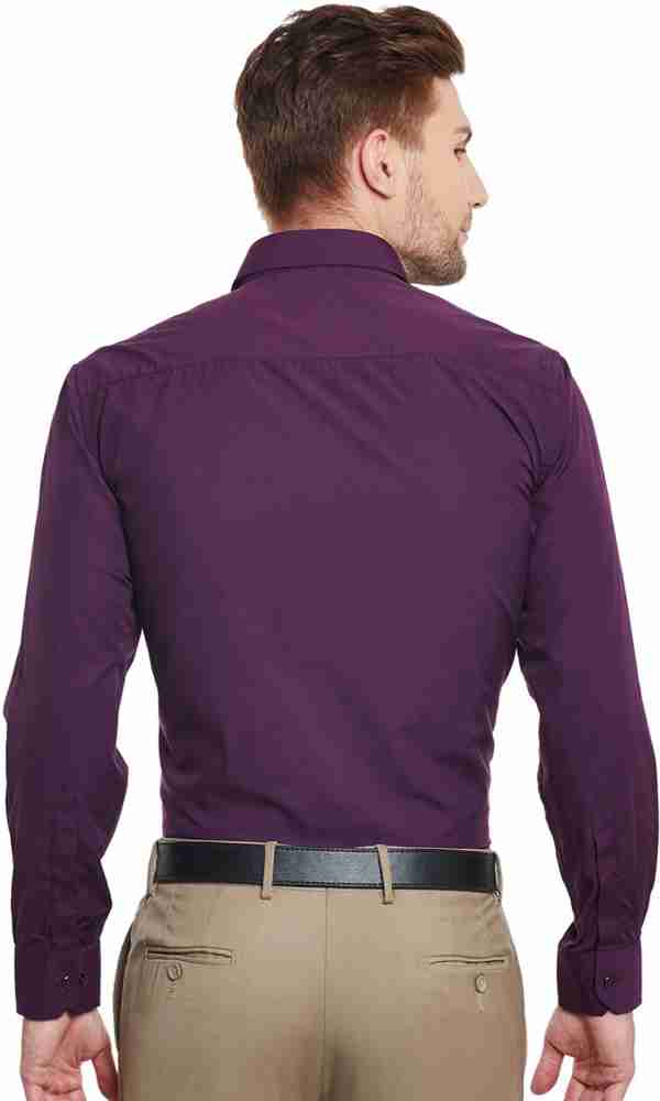 purple shirt formal