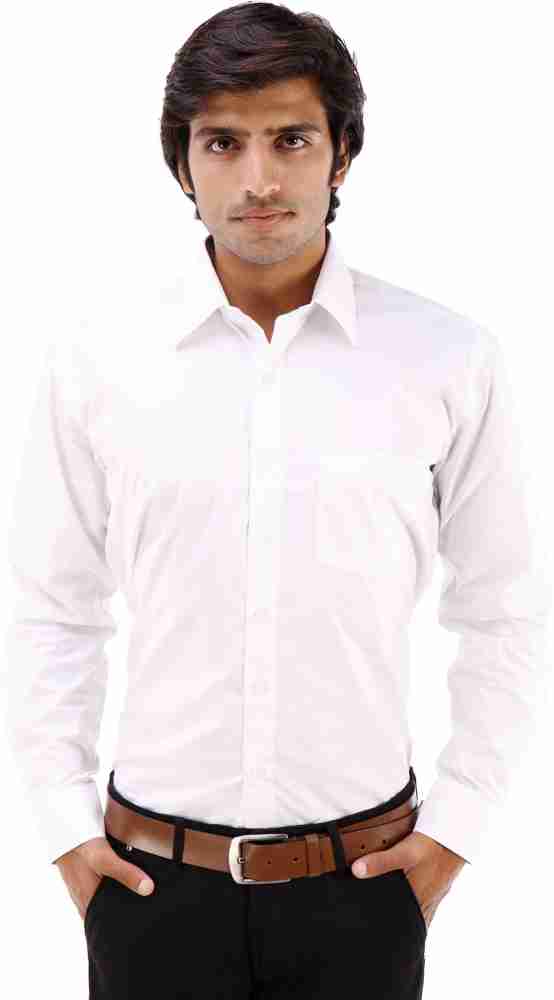 Elite Formals Men Solid Formal White Shirt - Buy White Elite Formals Men  Solid Formal White Shirt Online at Best Prices in India