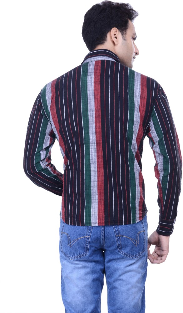 yankee Men Striped Casual Red, Green, Grey Shirt - Buy Red, Green, Grey  yankee Men Striped Casual Red, Green, Grey Shirt Online at Best Prices in  India