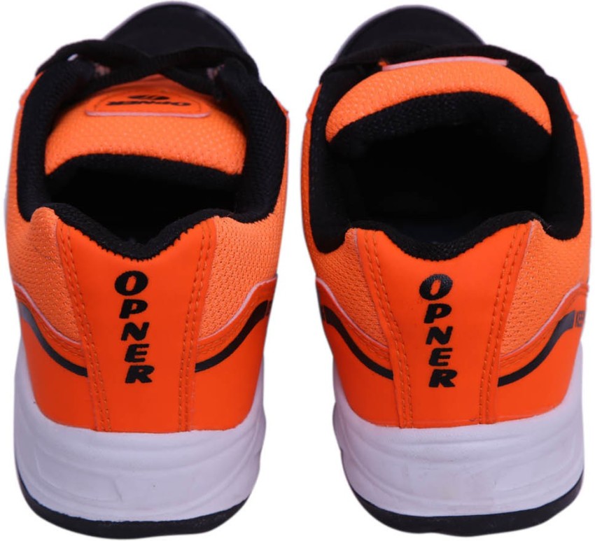 Mens orange sale and black shoes