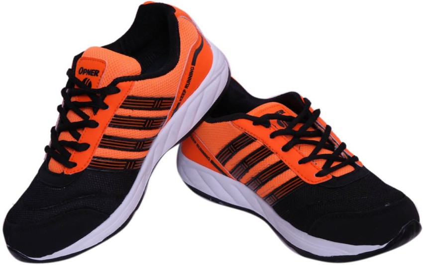 Black and hotsell orange running shoes