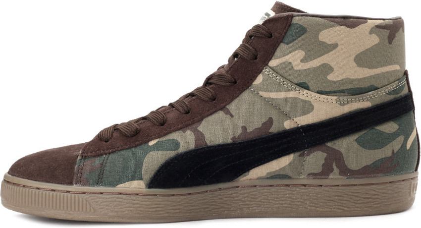 PUMA Suede Mid Classic Rugged Sneakers For Men Buy Cornstalk