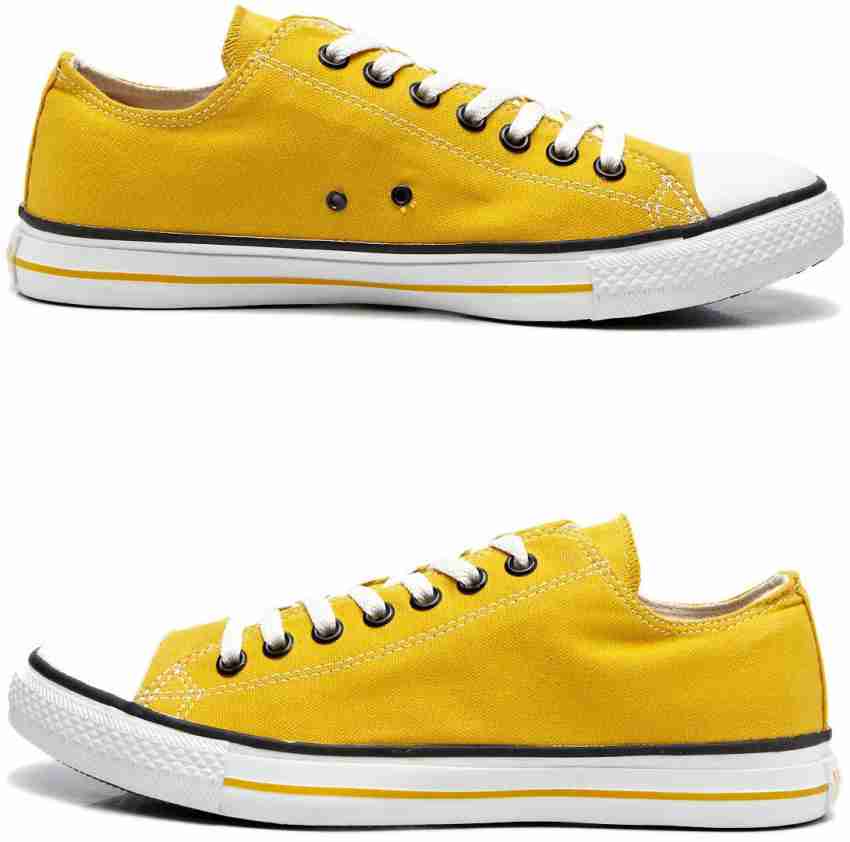 Dark sale yellow converse