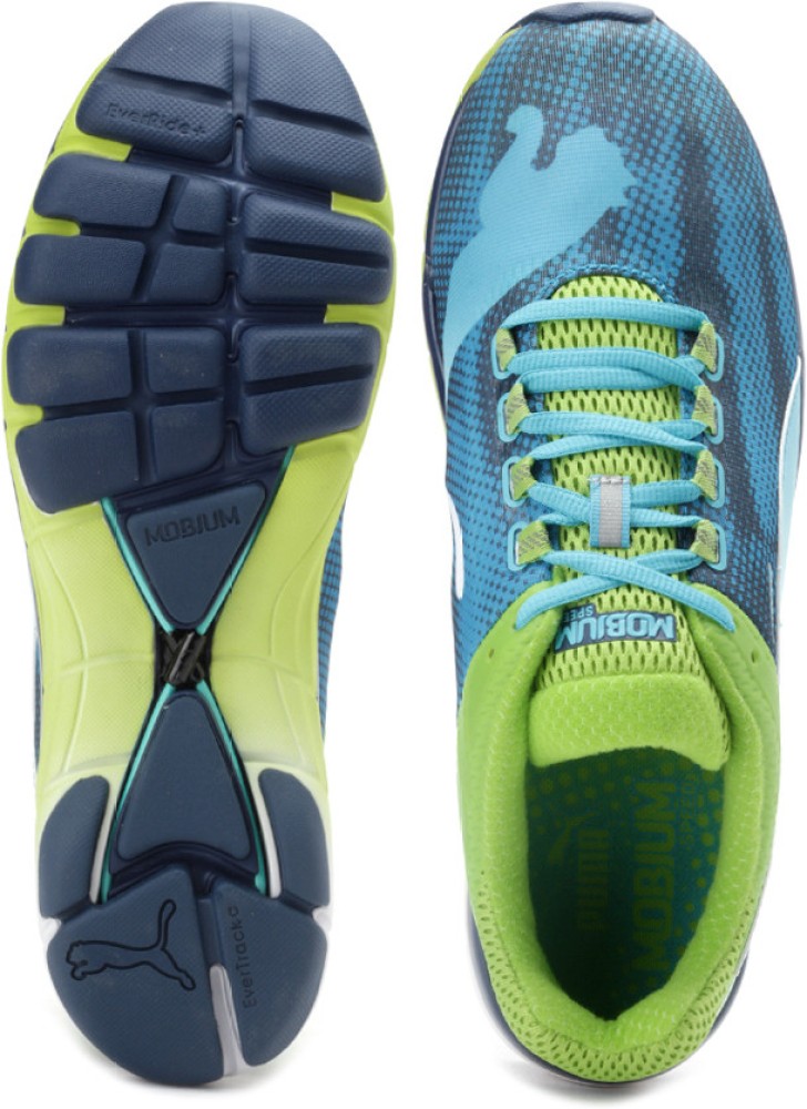 PUMA Mobium Elite SPEED Running Shoes For Men - Buy Methyl Blue, Majolica Blue, Lime Green Color PUMA Mobium Elite SPEED Running Shoes For Men Online at Price - Shop Online