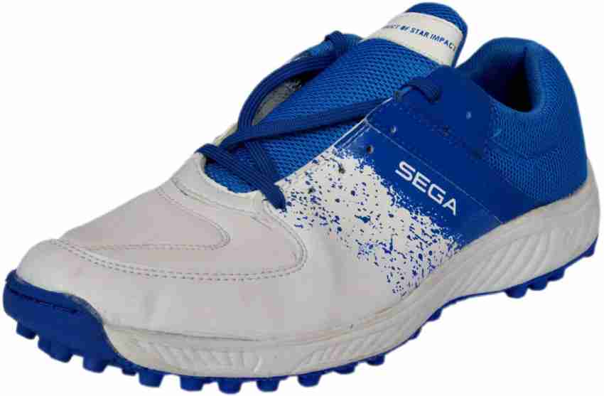 White Sega Cricket Spike Shoes