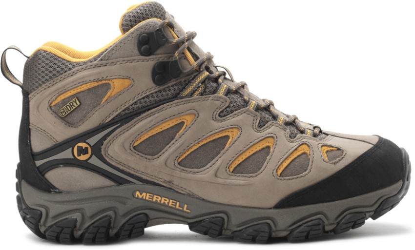Tropisch Mediaan navigatie MERRELL Pulsate Mid Waterproof Hiking & Trekking Shoes For Men - Buy  Brindle, Boulder Color MERRELL Pulsate Mid Waterproof Hiking & Trekking  Shoes For Men Online at Best Price - Shop Online