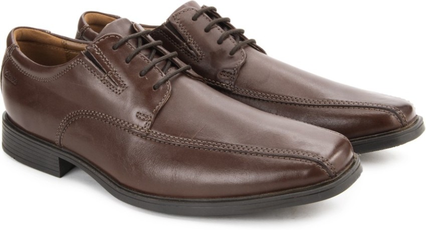 CLARKS Tilden Walk Brown Leather lace up For Men Buy BROWN Color CLARKS Tilden Walk Brown Leather lace up For Men Online at Best Price Shop Online for Footwears in