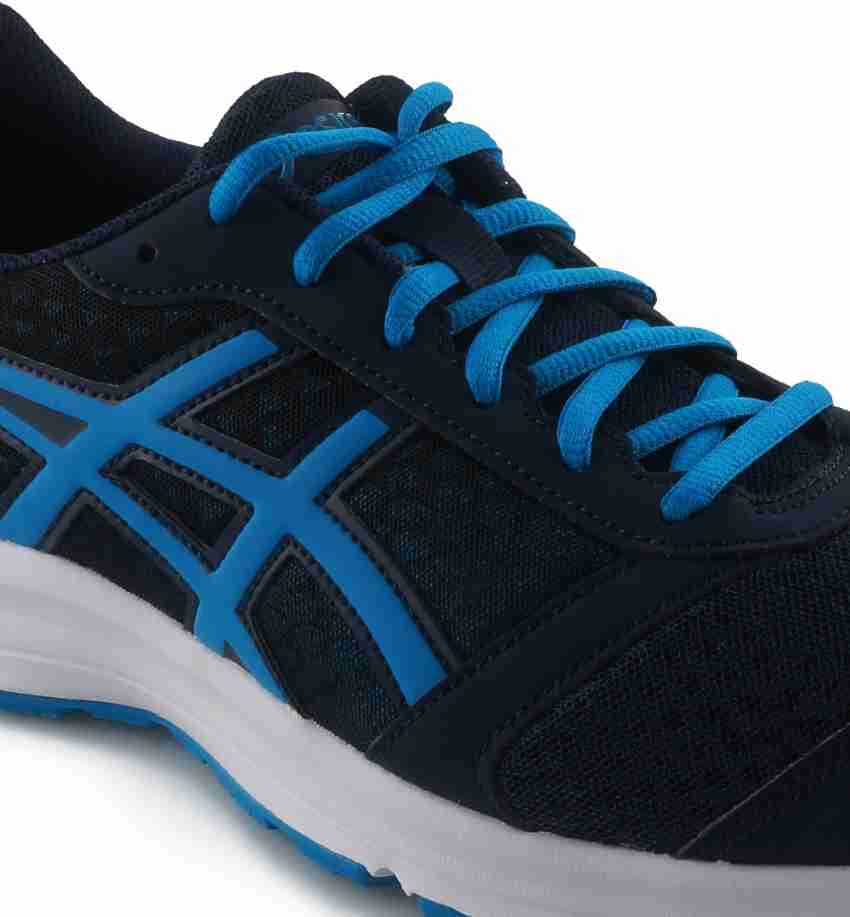 Asics PATRIOT 8 Running Shoes For Men Buy DARK NAVY BLUE JEWEL BLACK Color Asics PATRIOT 8 Running Shoes For Men Online at Best Price Shop Online for Footwears in India Flipkart