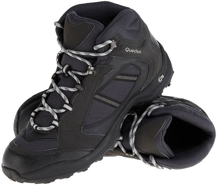 QUECHUA by Decathlon Forclaz Black Hiking Trekking Shoes For Men