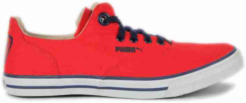 Puma red sale canvas shoes