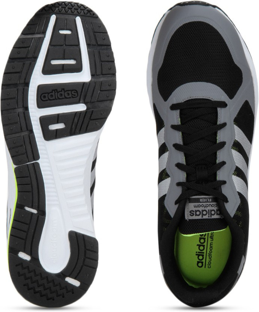 ADIDAS NEO CLOUDFOAM FLYER Sneakers For Men Buy GREY MSILVE CBLACK Color ADIDAS NEO CLOUDFOAM FLYER Sneakers For Men Online at Best Price Shop Online for Footwears in India Flipkart