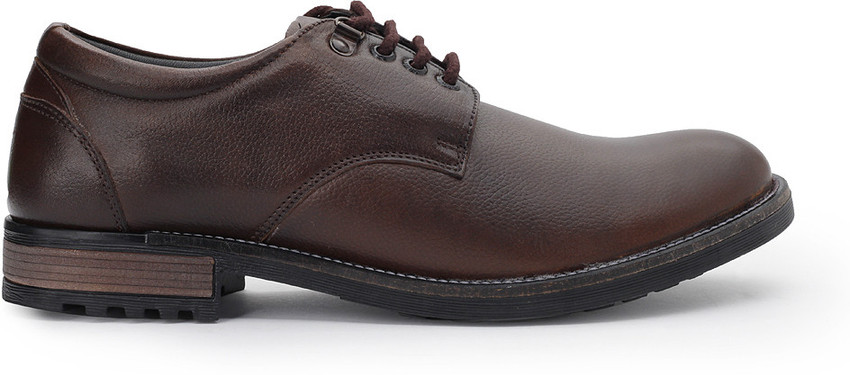 NUMERO UNO Genuine Leather Lace Up Shoes For Men