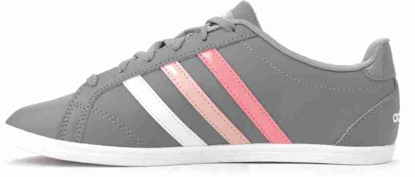 ADIDAS NEO CONEO QT Sneakers For Women Buy GREY RAYPNK FTWWHT Color ADIDAS NEO CONEO QT Sneakers For Women Online at Best Price Shop Online for Footwears in India Flipkart