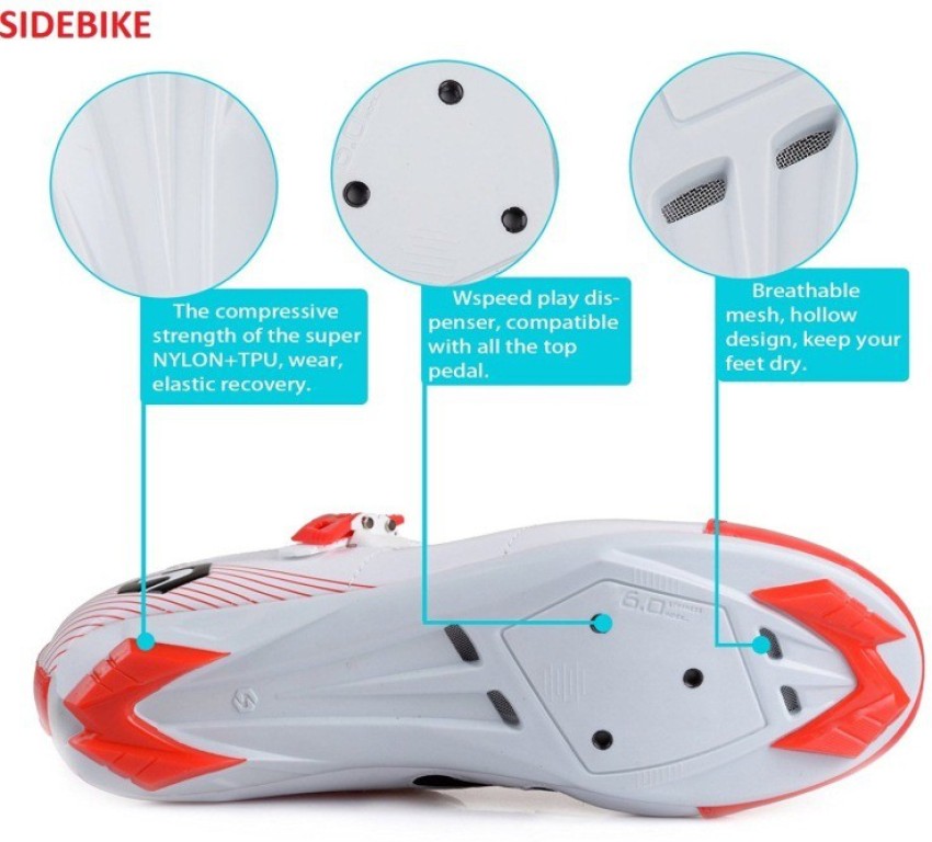 Sidebike Cycling Shoes For Men Buy White Color Sidebike Cycling