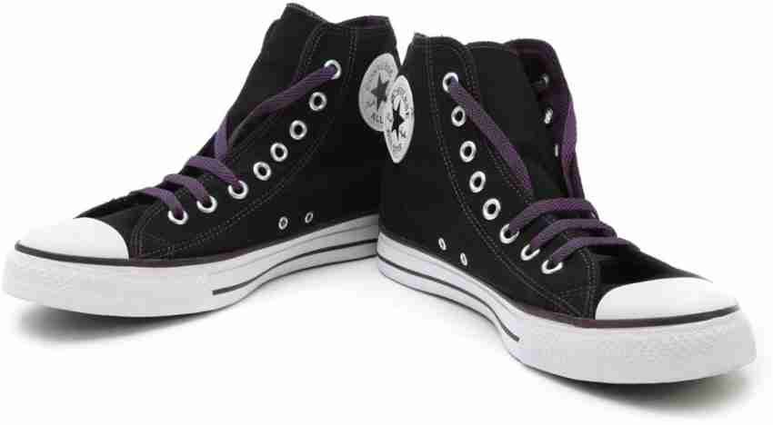 Purple Heads Classic High Top Canvas Shoes –