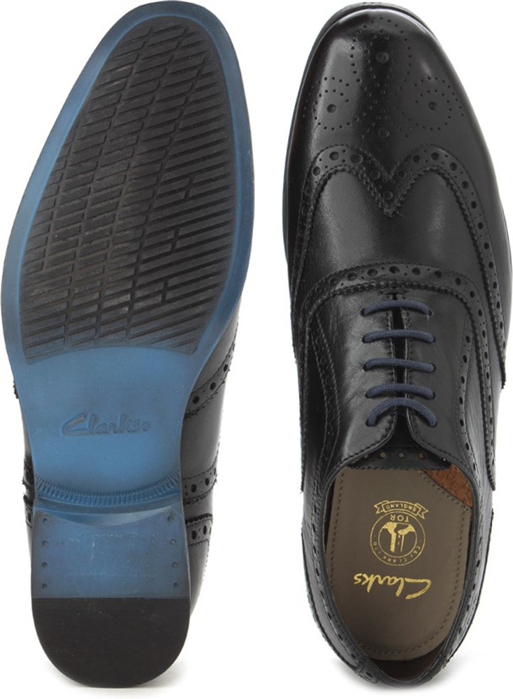 CLARKS Banfield Limit Black Leather Lace up For Men Buy Black
