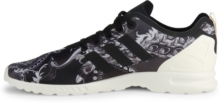 Black and white floral 2025 adidas flux