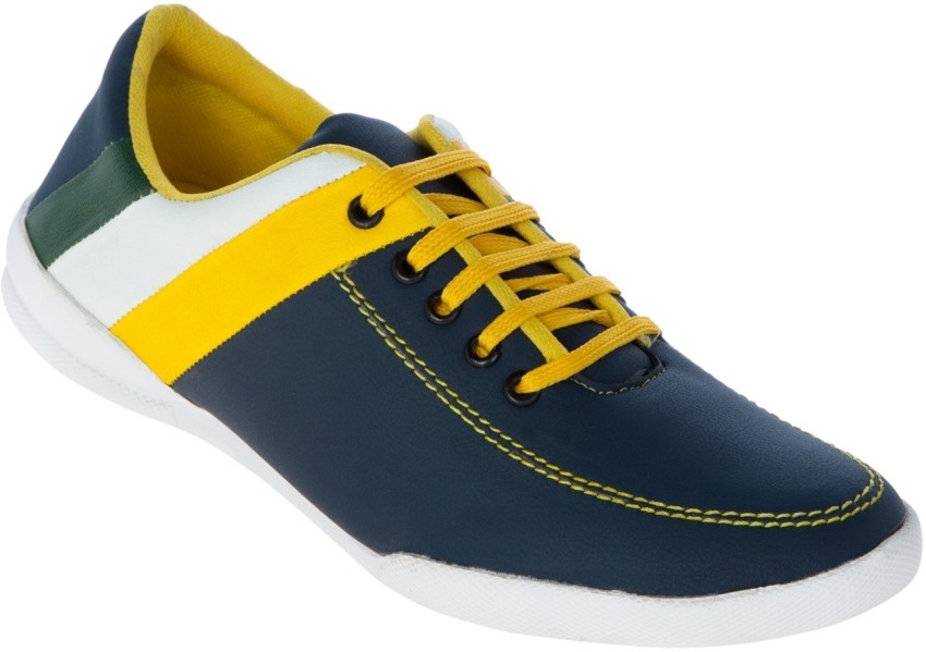 Shoes on sale yellow stripes