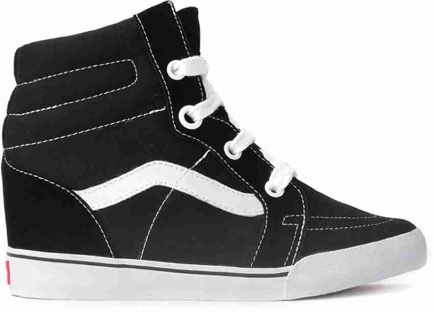 Black wedge vans hotsell