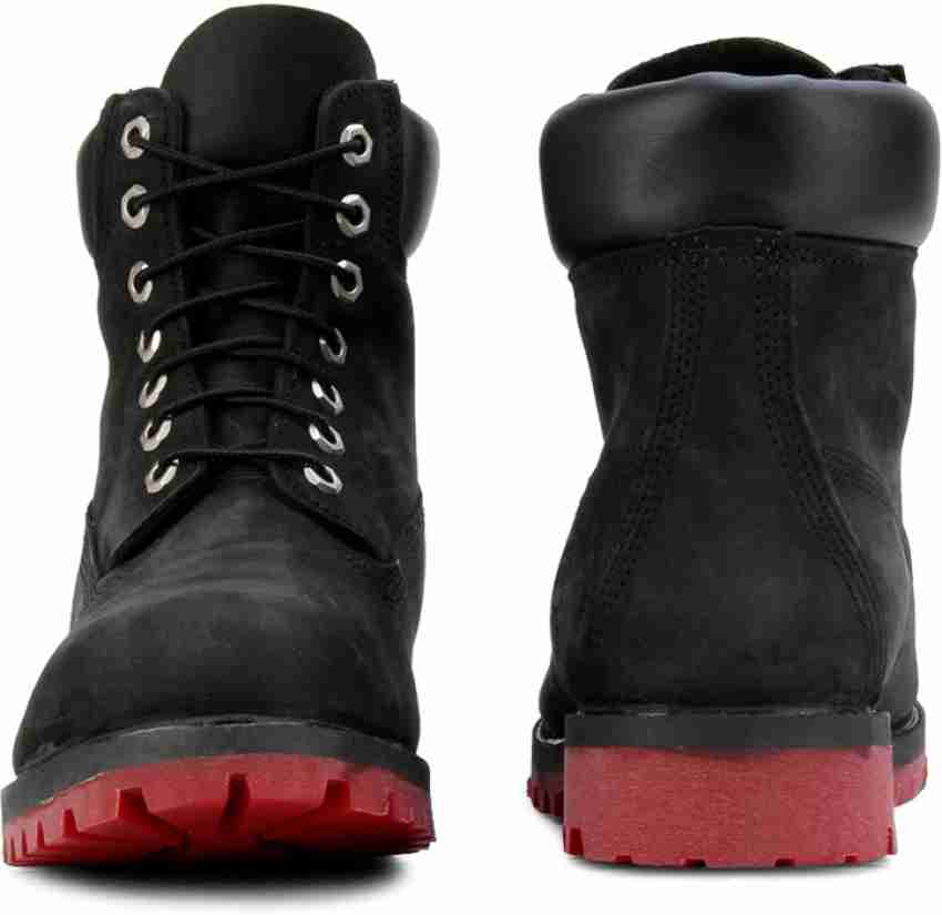 Full black timberland clearance boots