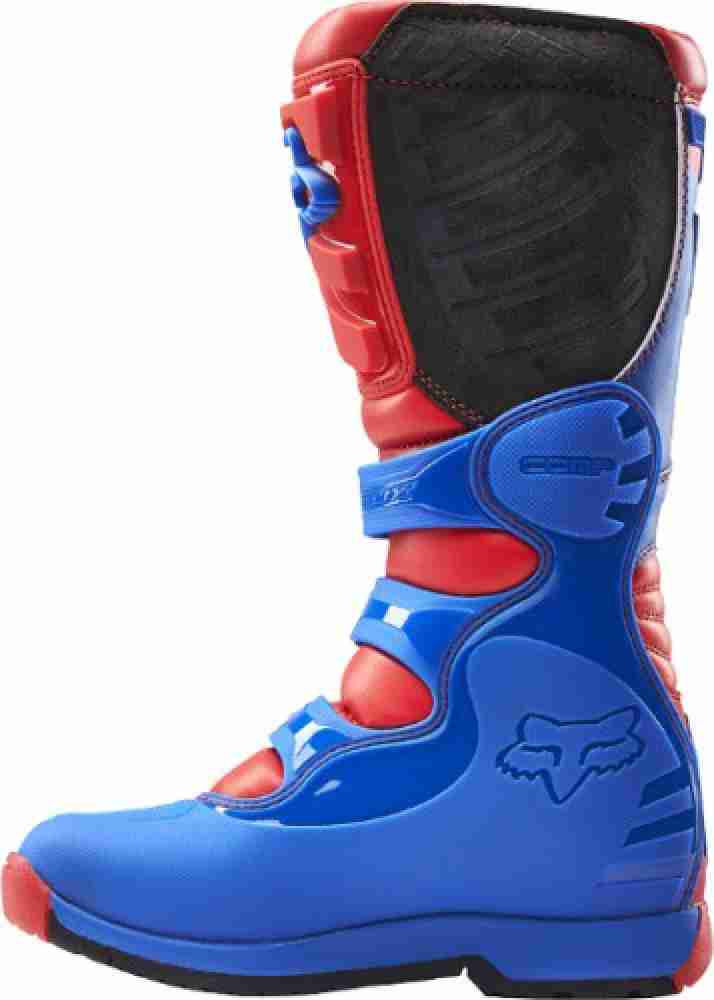 Fox comp 5 discount boots red and blue