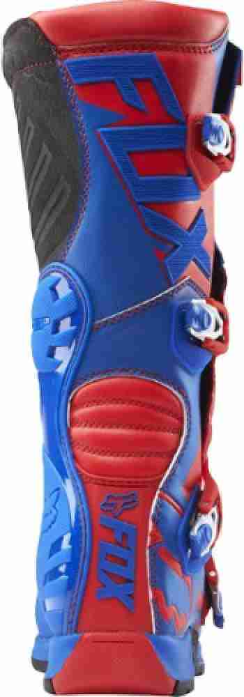 Fox comp 5 hotsell boots red and blue