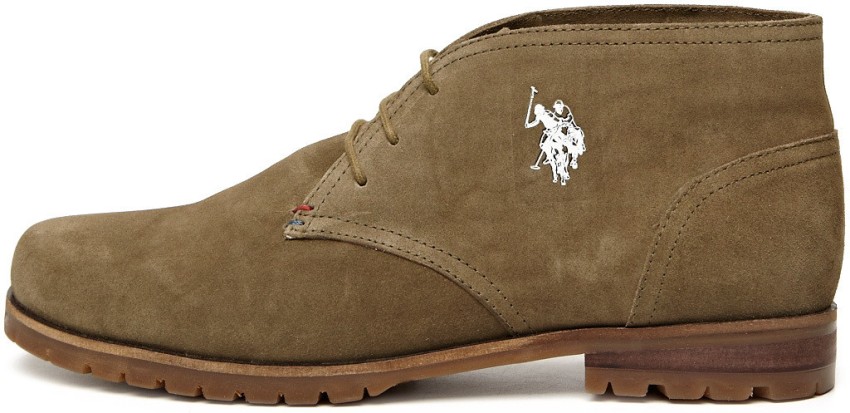 Olive green polo clearance boots