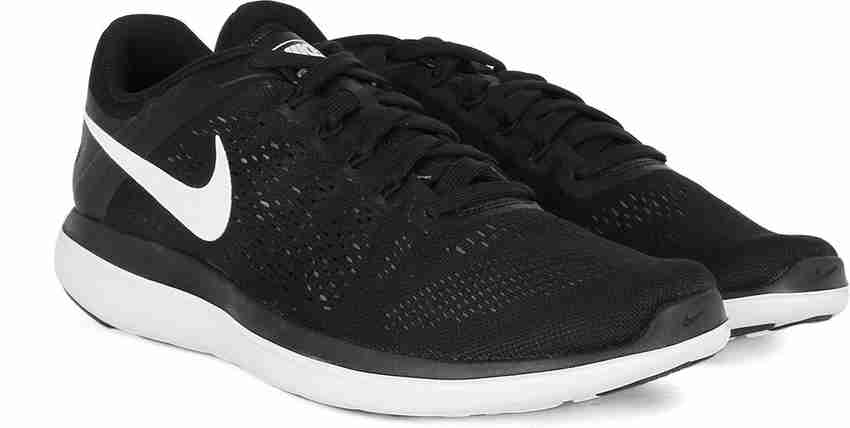 NIKE FLEX 2016 RN Running Shoes For Men Buy BLACK WHITE COOL GREY NOIR GRIS FRAIS BLANC Color NIKE FLEX 2016 RN Running Shoes For Men Online at Best Price Shop Online for Footwears