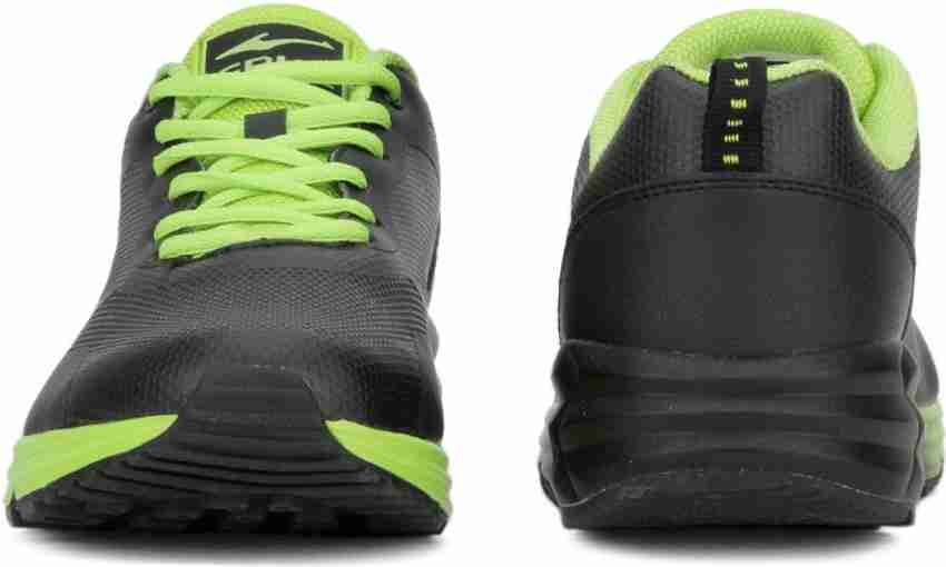 Black and lime green sneakers on sale